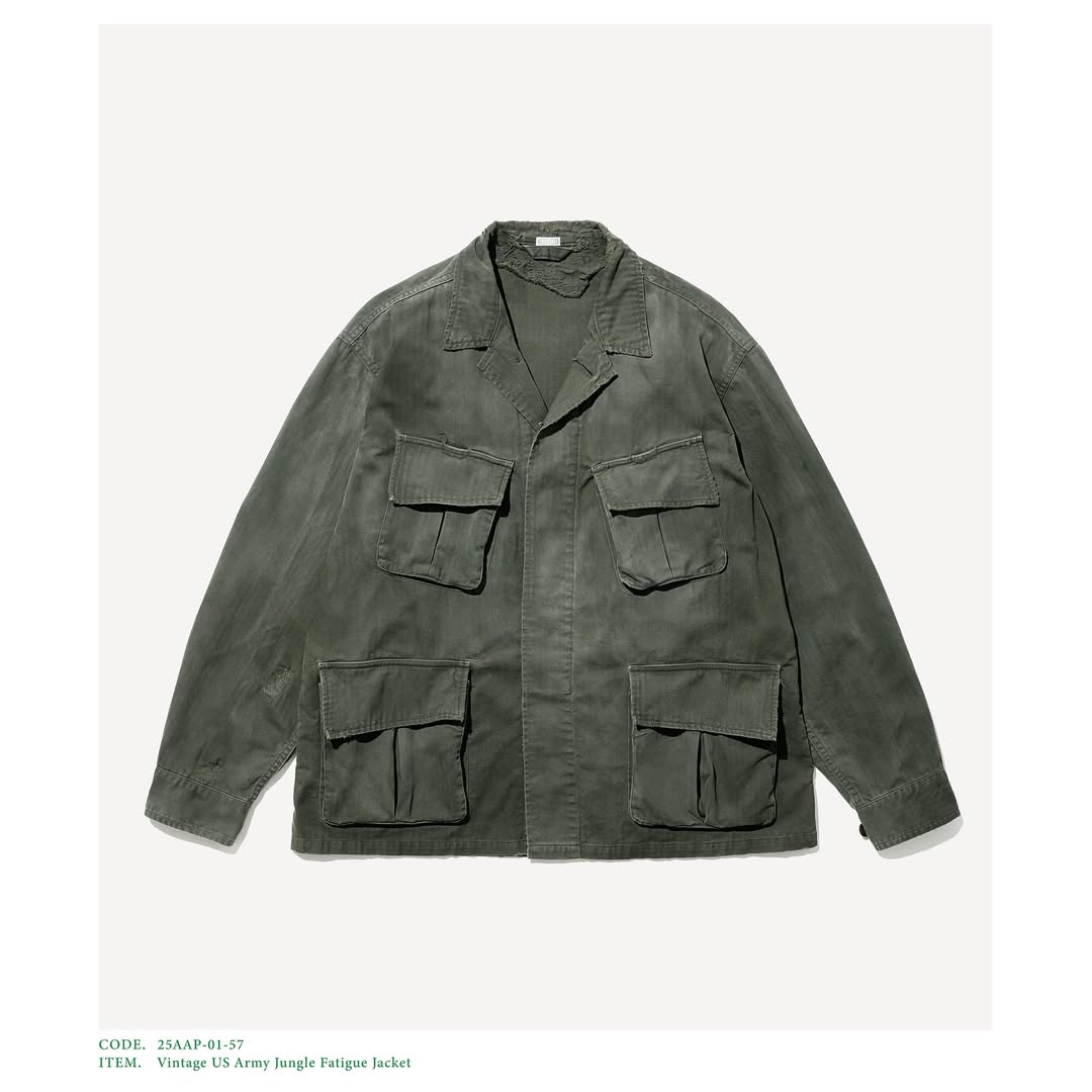 A.PRESSE 25AW Vintage US Army Jungle Fatigue Jacket